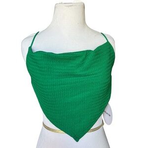 SHEIN Green Halter Top